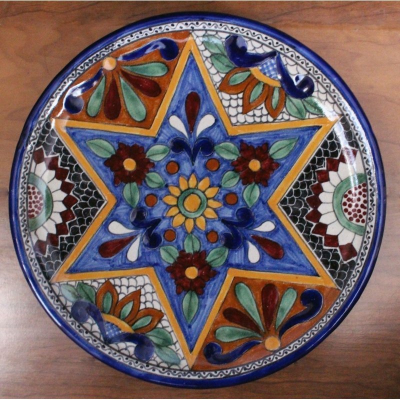 Colorful Talavera Plate - D7 image 0