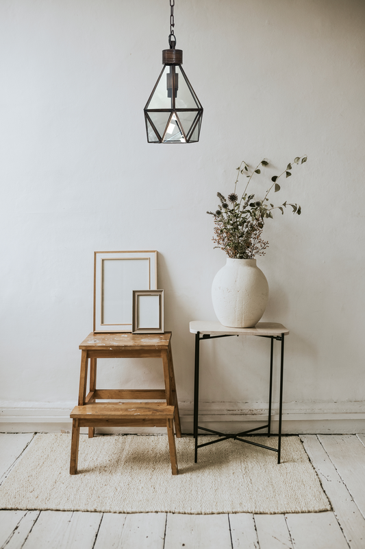 Beautiful Tin Pendant Lighting "Farol Diamante" 1 image 1