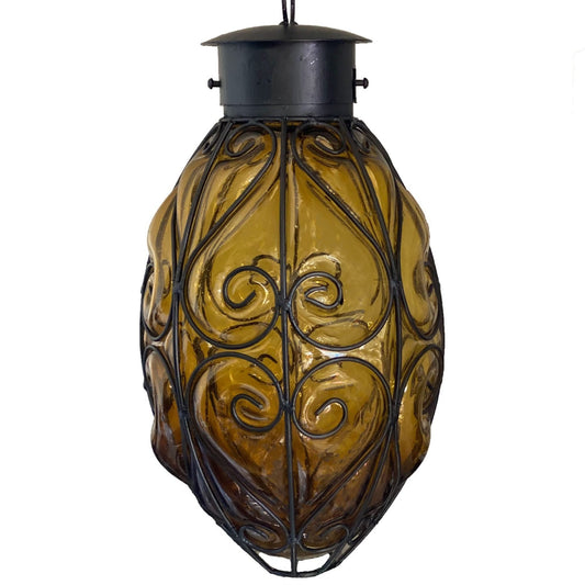 Beautiful Reyna Papaya Glassblowing Pendant Lamp 1 image 0