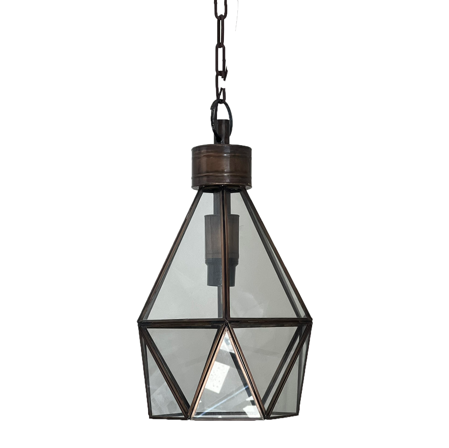 Beautiful Tin Pendant Lighting "Farol Diamante" 1 image 2
