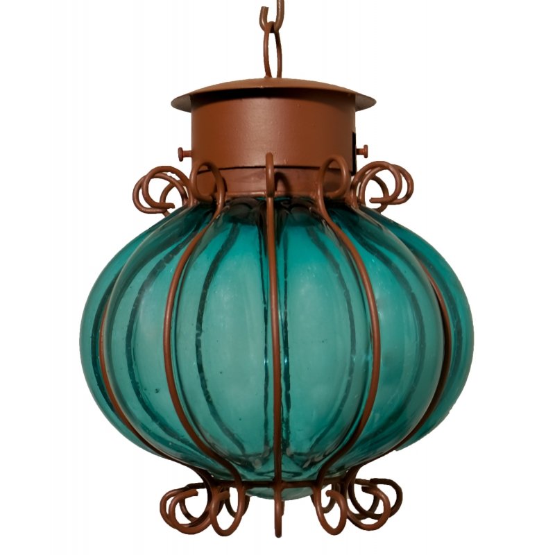 Blown Glass Lamp “Granada” - Aquamarine image