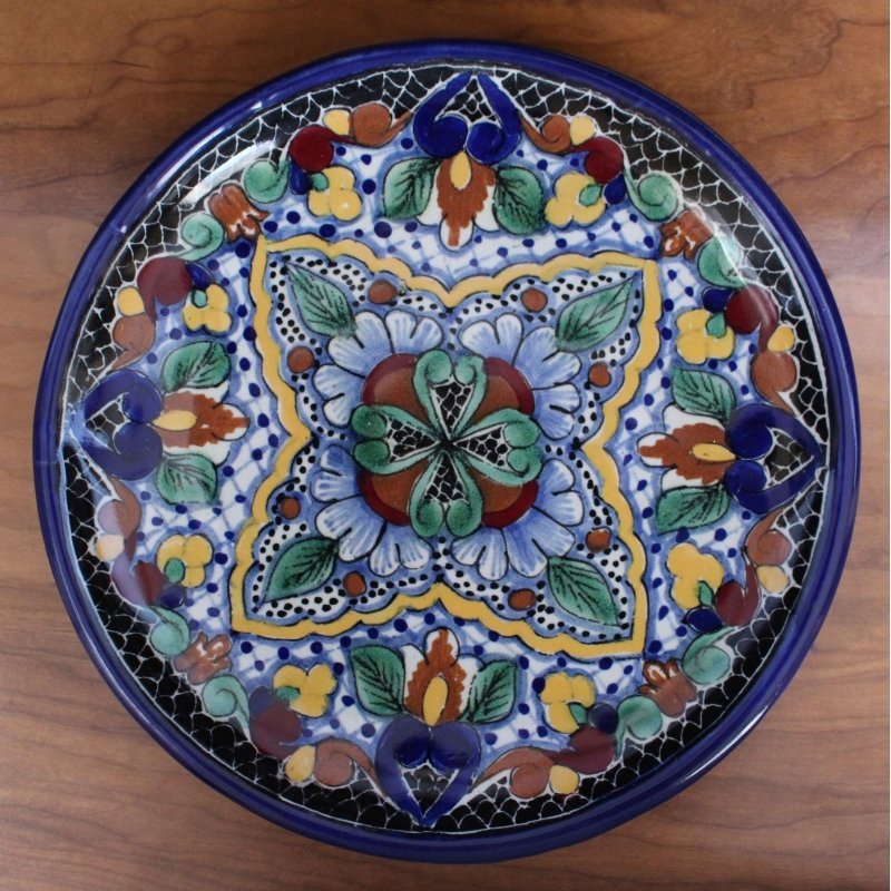Colorful Talavera Dinner Plate - D9 image 0
