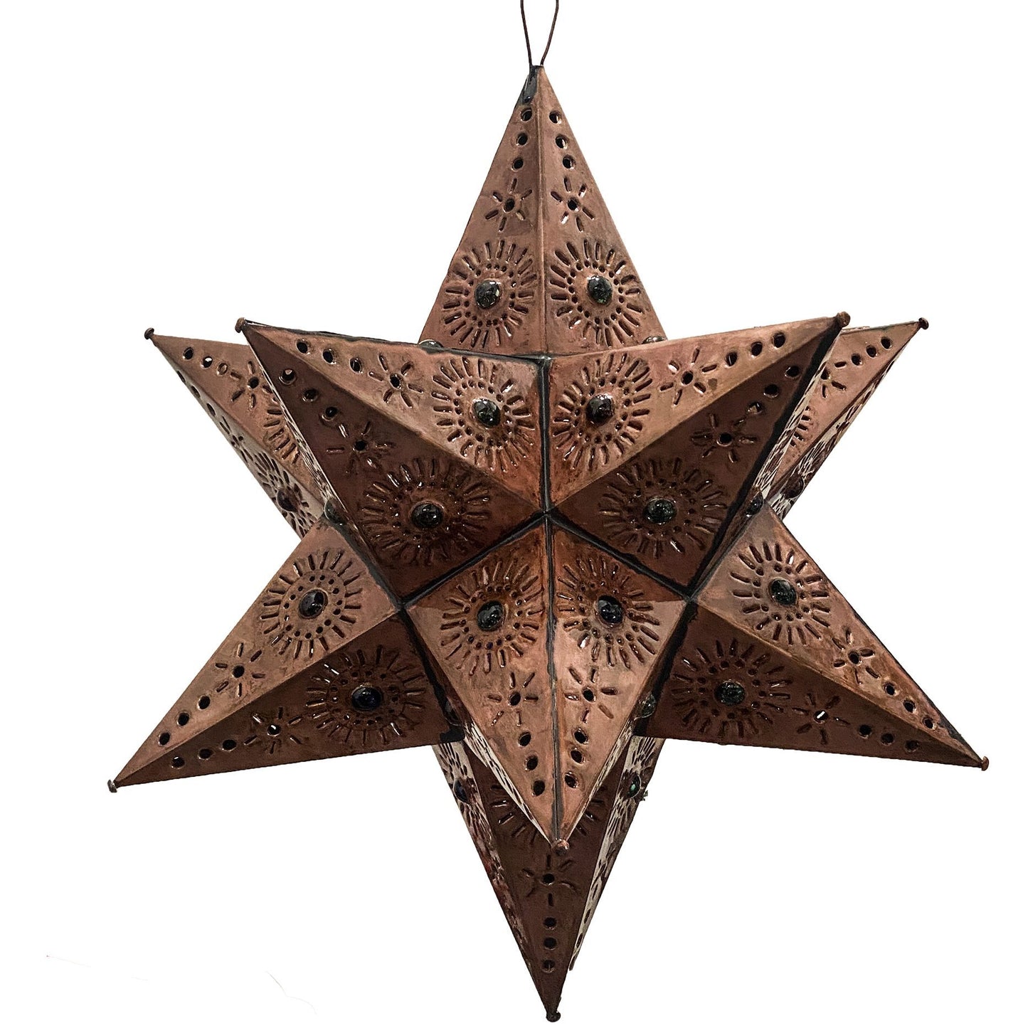 Beautiful 1 Marble Pendant Tin Stars - Sol image 1