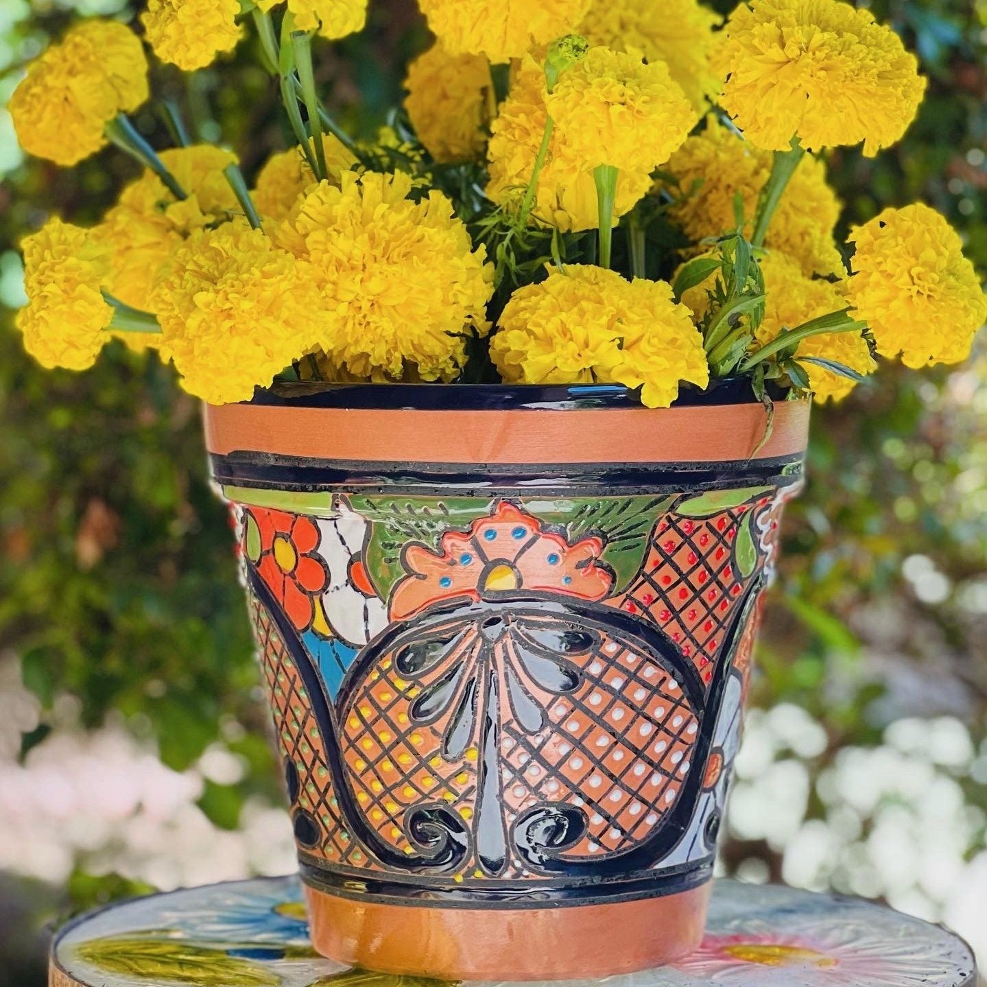 Beautiful Talavera Pottery Planter 9 image 0