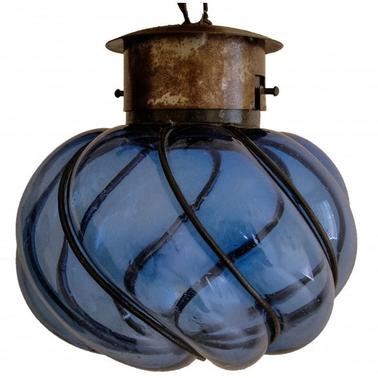 Colorful Glassblowing Lighting “Churumbela-Large” - Blue image