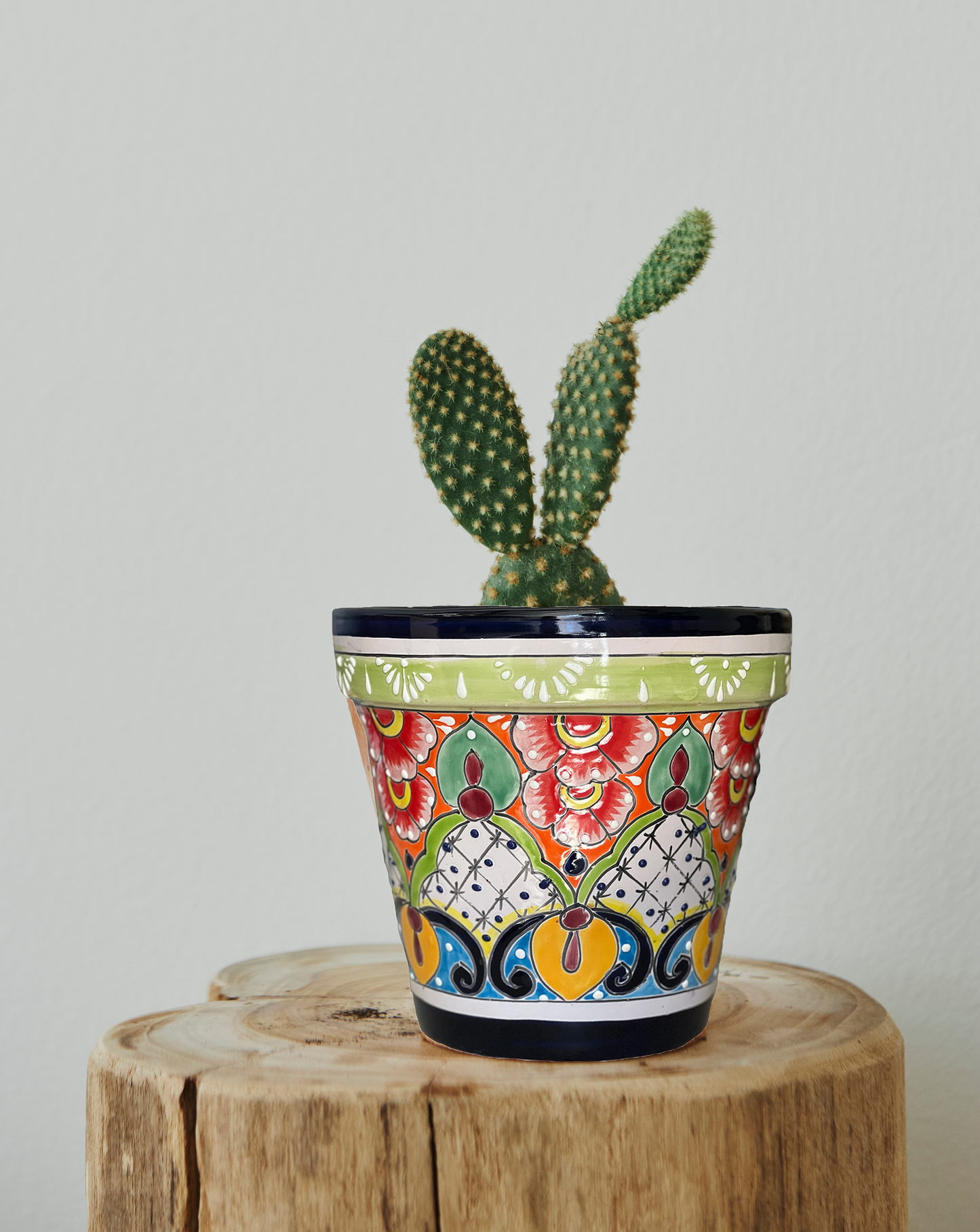 Colorful Mexican Talavera Planter 9 image 3