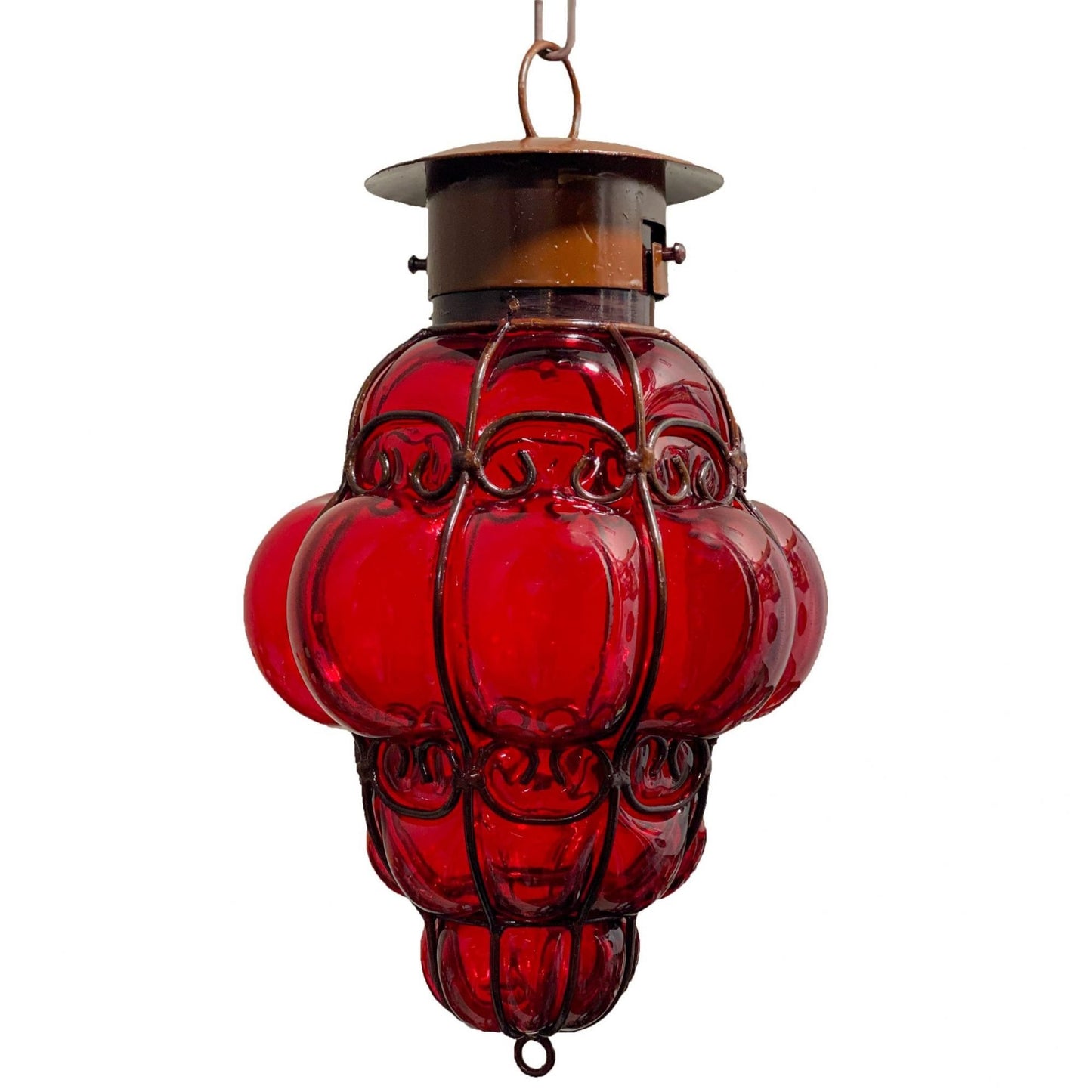 Beautiful Reyna-Corazon Blown Glass Lighting 1 - Red image