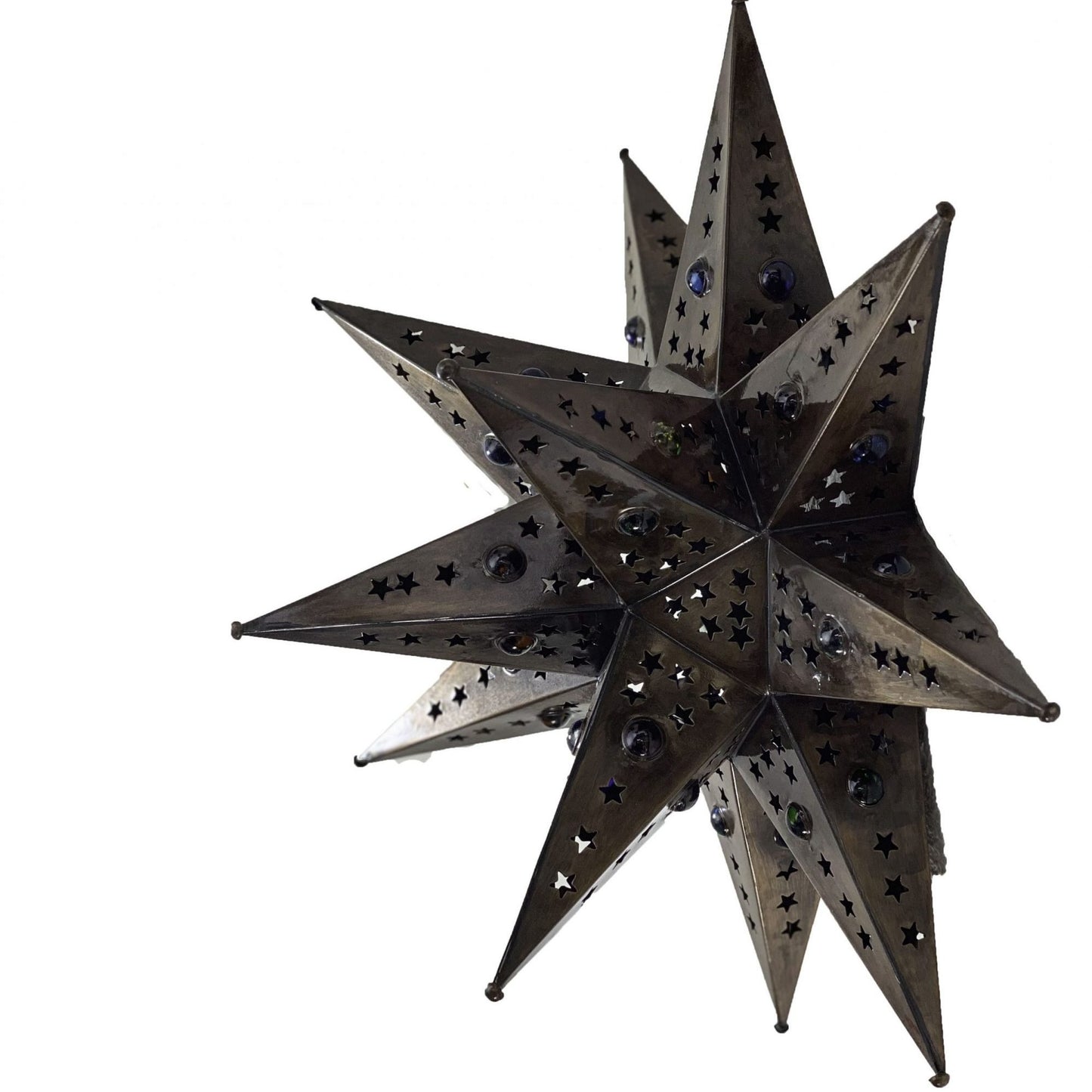 Tin Star Sconce Single Marble image 2