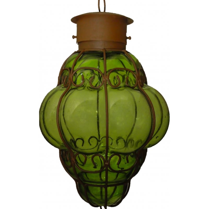 Glassblowing Pendant Lighting “Reyna-Large” - Green image