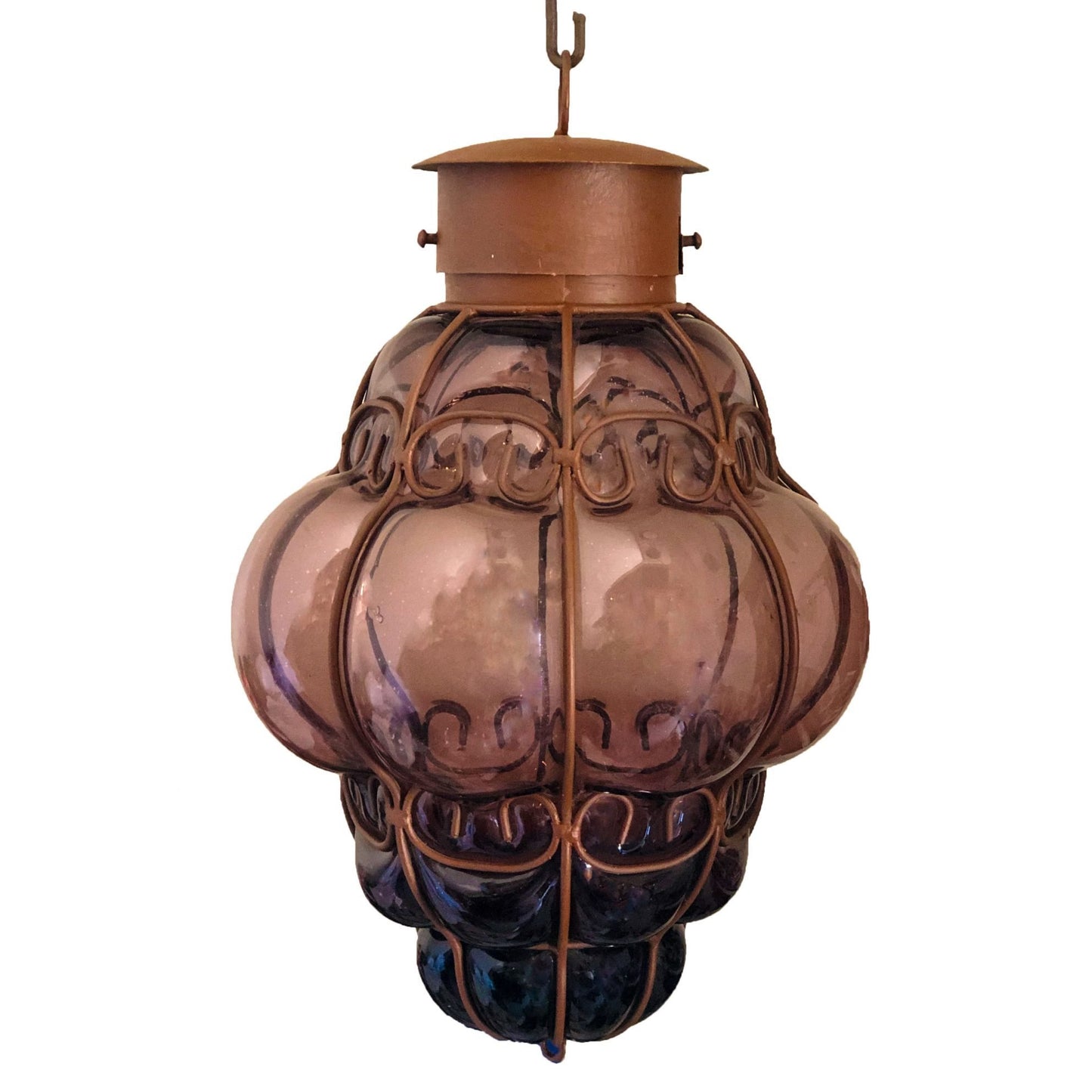 Glassblowing Pendant Lighting “Reyna-Large” - Amethyst image