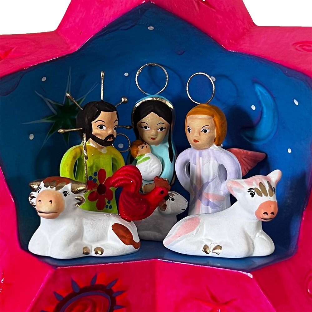Religious Nativity Star Sky Fuchsia image 2
