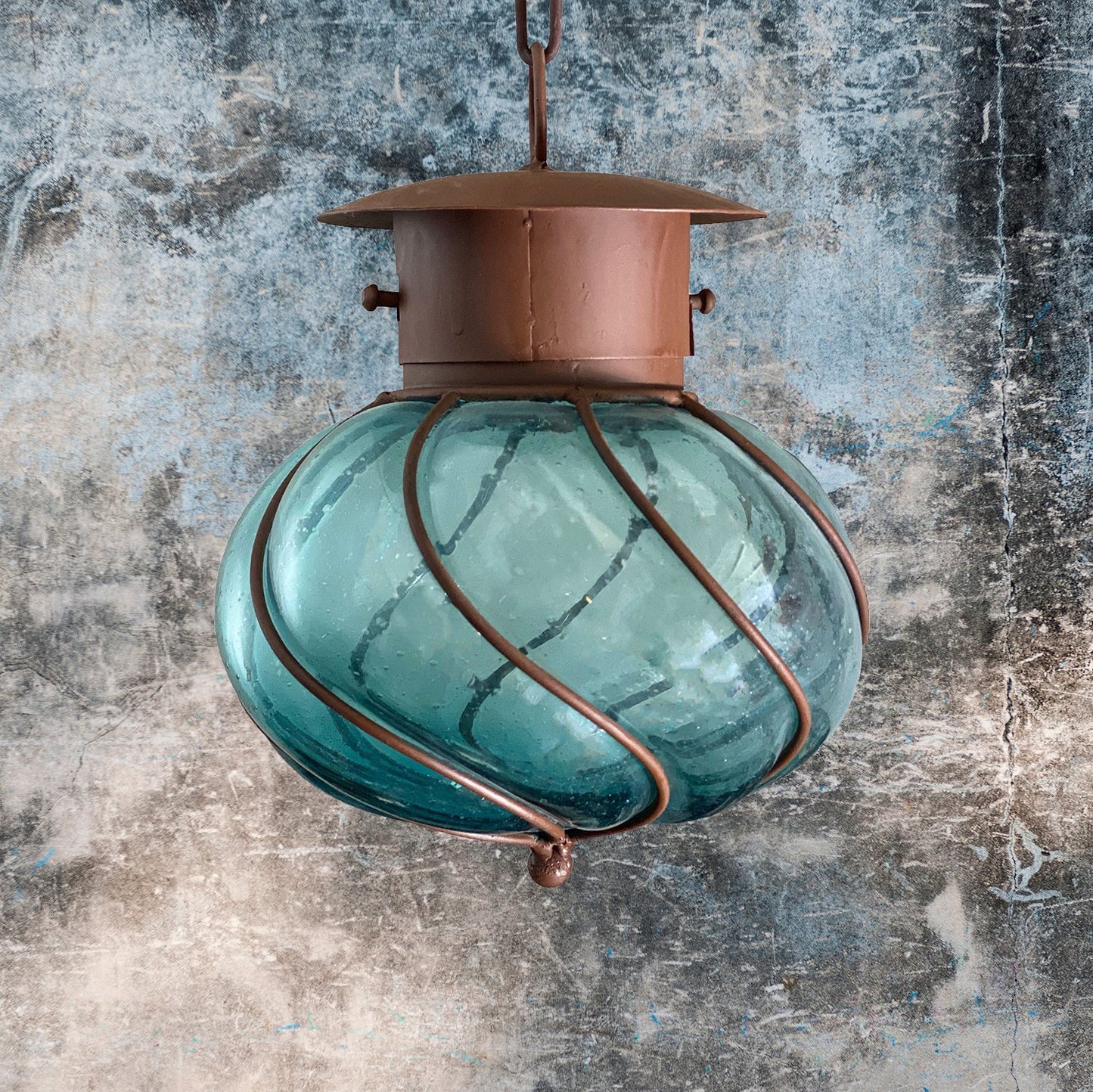 Beautiful “Churumbela-Small” Mexican Blown Glass Lamp 1 image 0