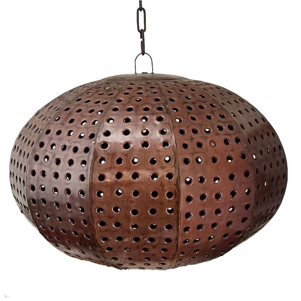 Beautiful Punched Tin hanging Lighting Oval Shape 2 image 1