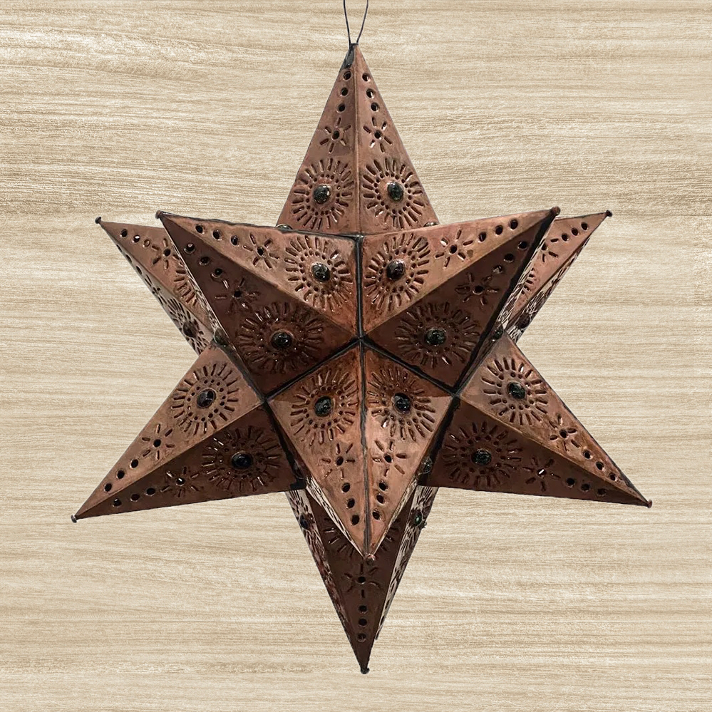 Beautiful 1 Marble Pendant Tin Stars - Sol image 0