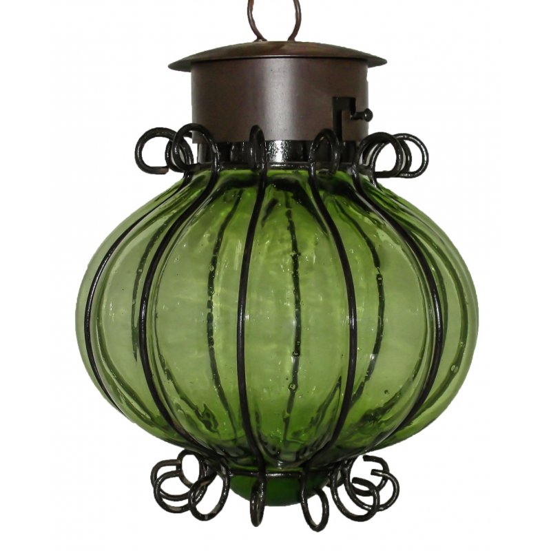 Blown Glass Lamp “Granada” - Green image