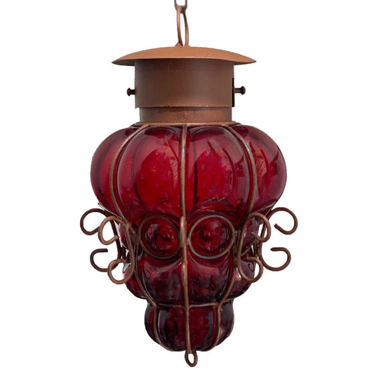 Blown Glass Pendant Lamp – "Reyna Small"