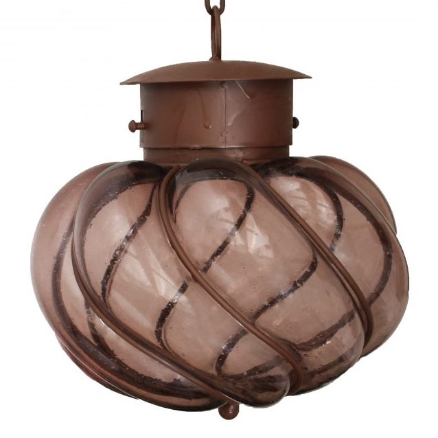 Colorful Glassblowing Lighting “Churumbela-Large” - Amethyst image