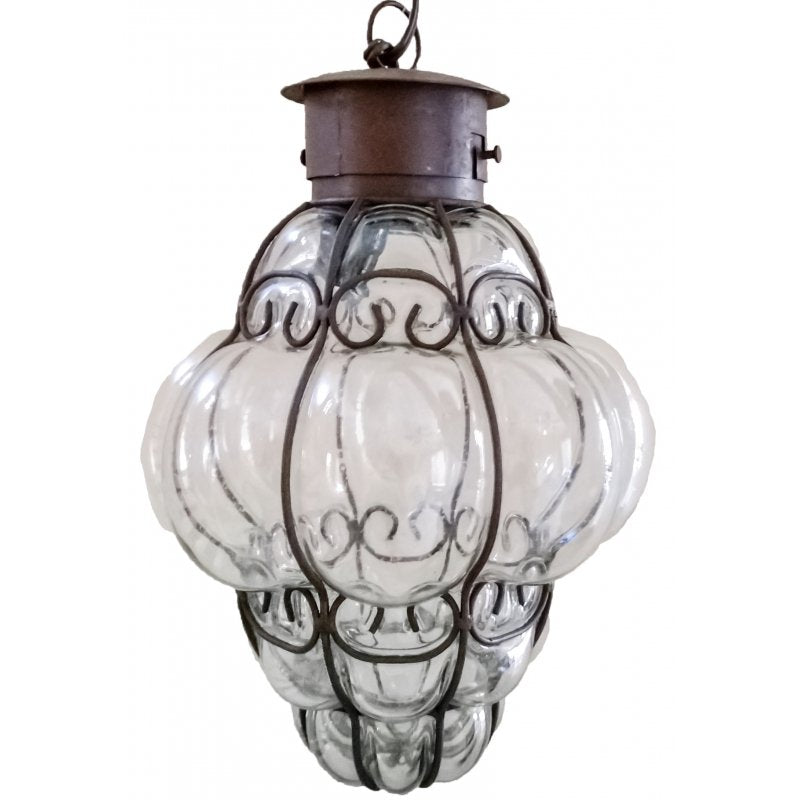 Glassblowing Pendant Lighting “Reyna-Large” - Clear image