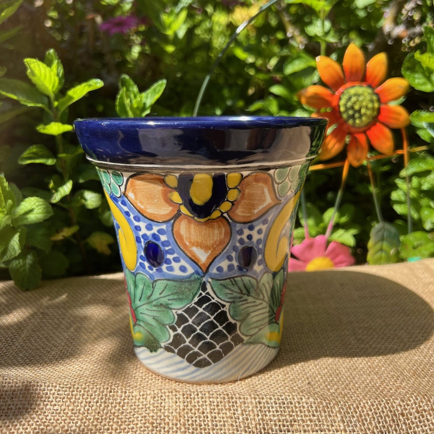 Colorful Mexican Talavera Planters 6 image 1