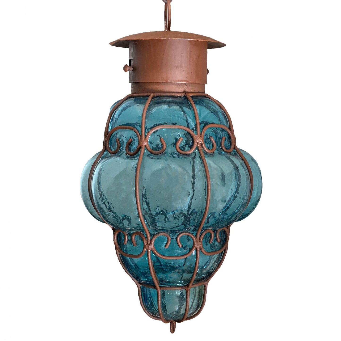 Beautiful Reyna-Corazon Blown Glass Lighting 1 - Aquamarine image