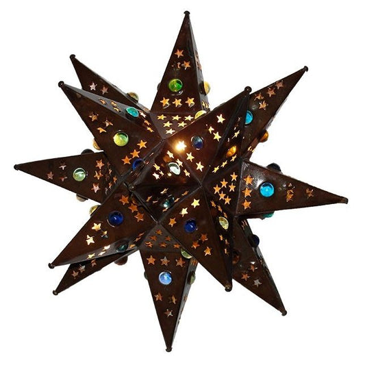 Tin Star Sconce Single Marble image 0