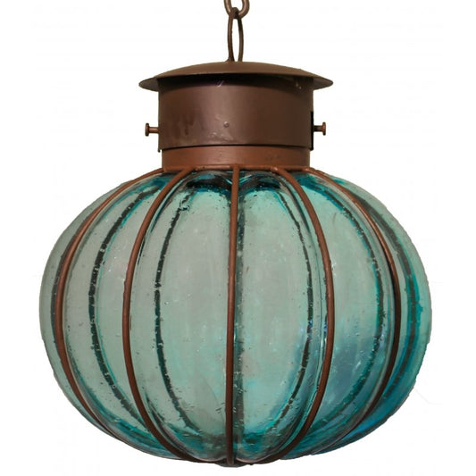 Colorful “Calabaza” Blown Glass Lamp image 0