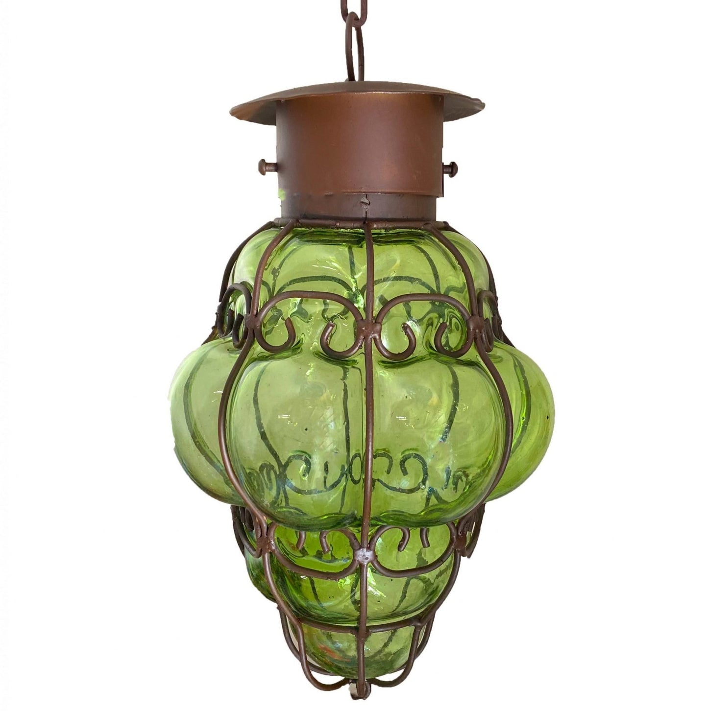 Beautiful Reyna-Corazon Blown Glass Lighting 1 - Green image