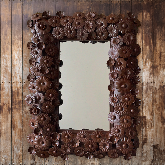 Beautiful Flores Iron Plate Mirror 1 image 0
