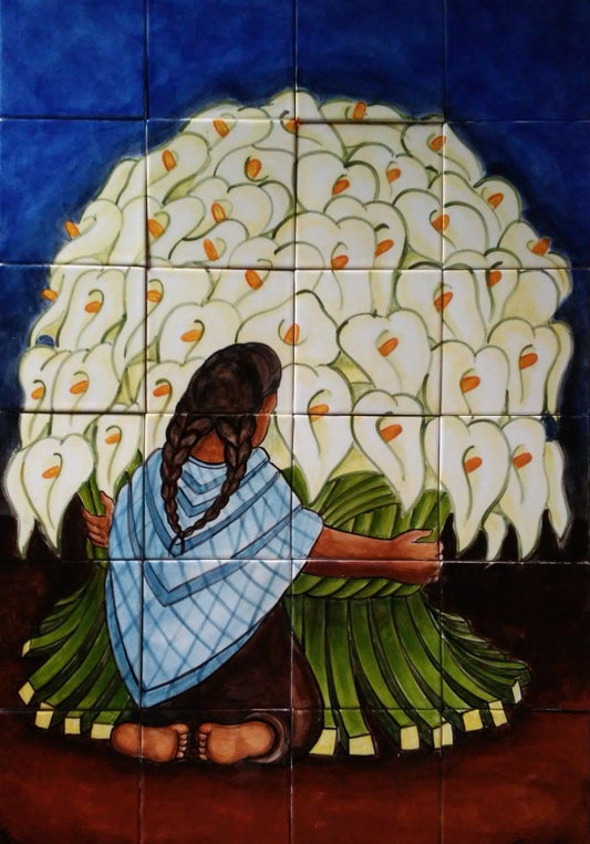 24 Tiles "Alcatraces" Painting  Mural image 0