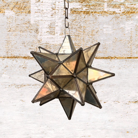Old Glass Hanging Star image 0