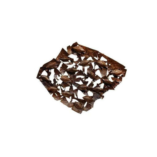 Cardumen wall sconce with abstract fish design in brown metal