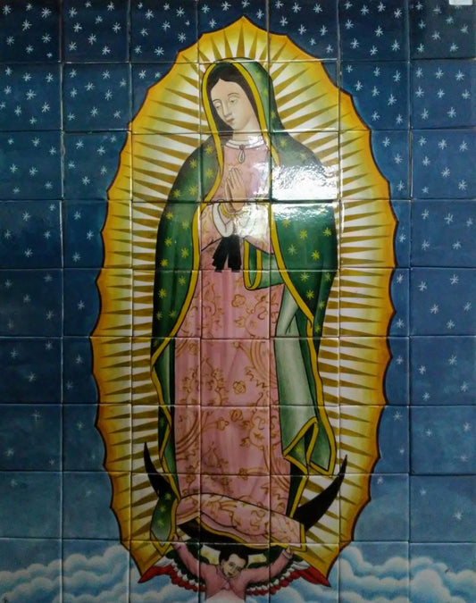 63 Tiles "Virgen de Guadalupe" Mural image 0