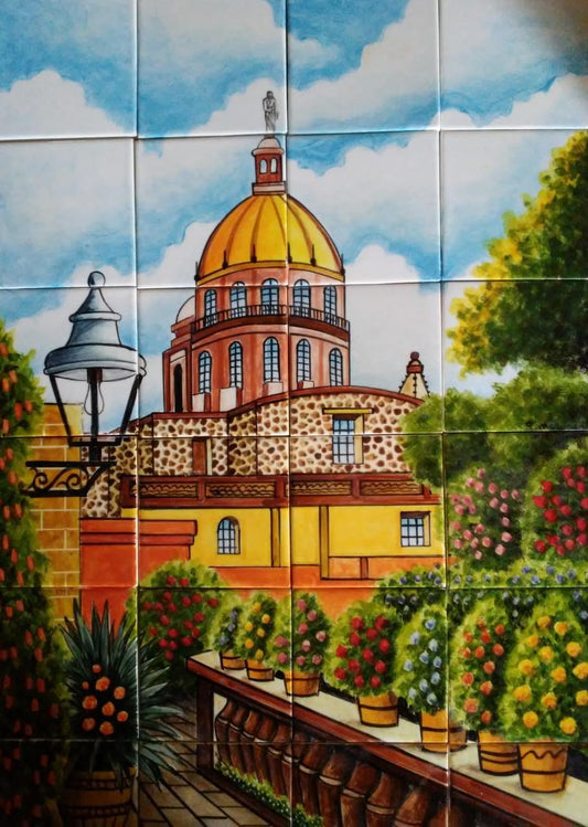 24 Tiles "Templo" Landscape Mural image 0
