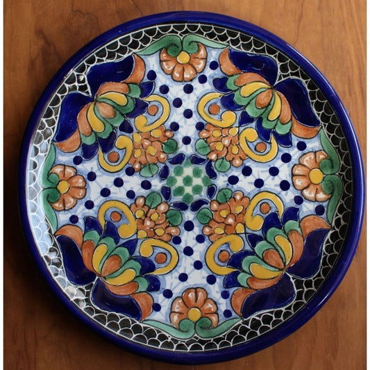 Colorful Talavera Dinner Plate - D12 image 0