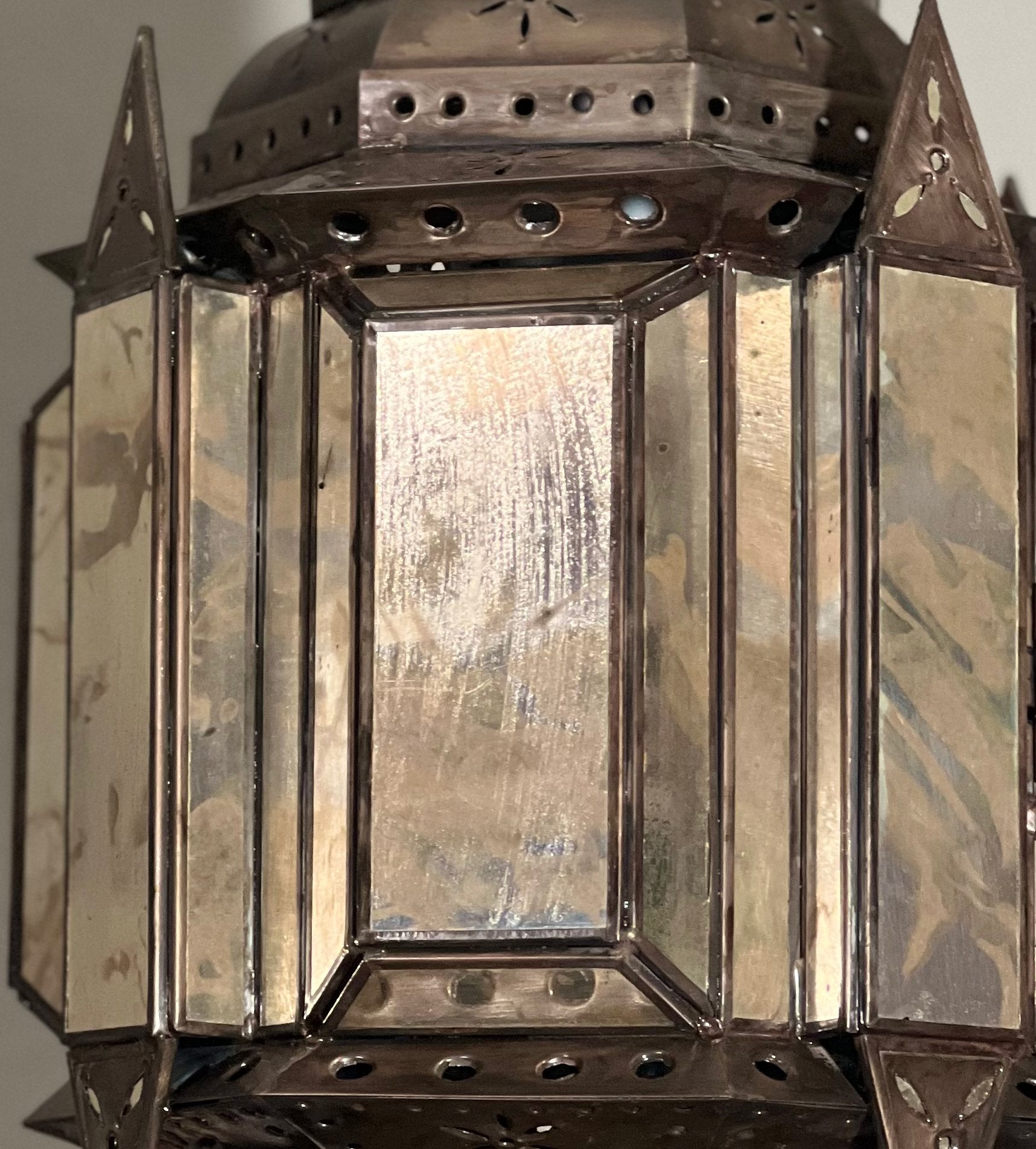 Beautiful Farol Principe Old Aged Glass Hanging Lamp 2 image 4