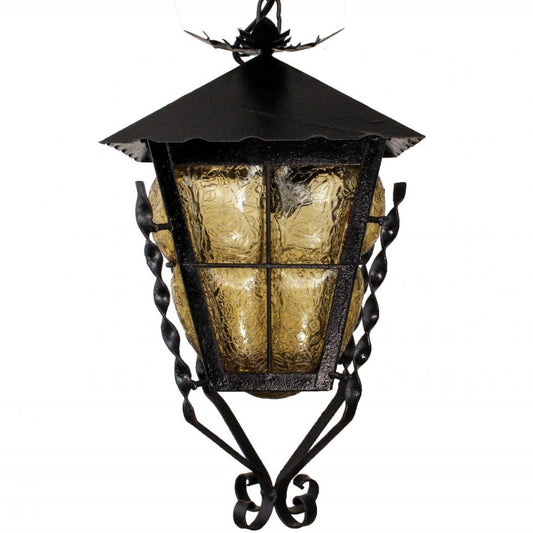 Beautiful Farol San Luis Crackle Blown Glass Lamp 2 image 0