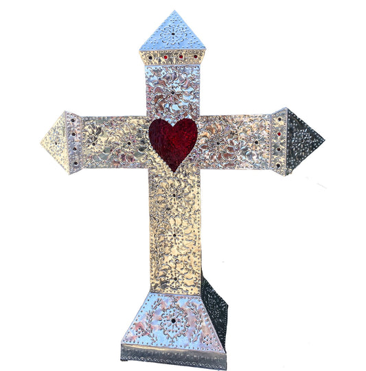 Beautiful Punched Tin Cross 31 image 0