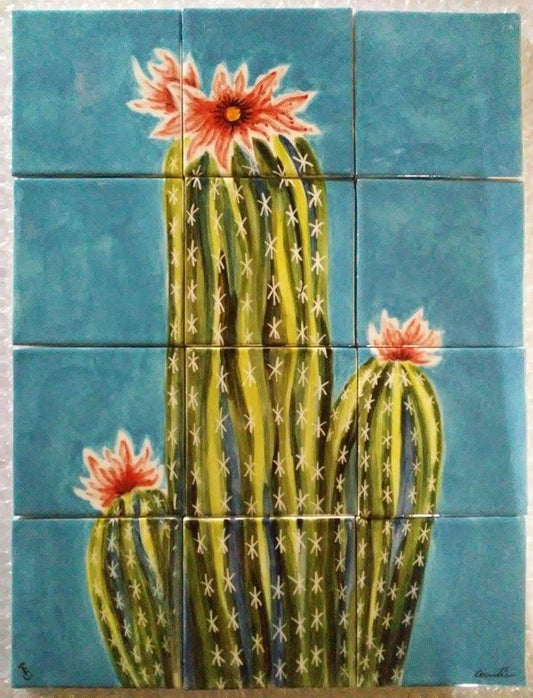 12 "Cactus" Tiles Mural image 0