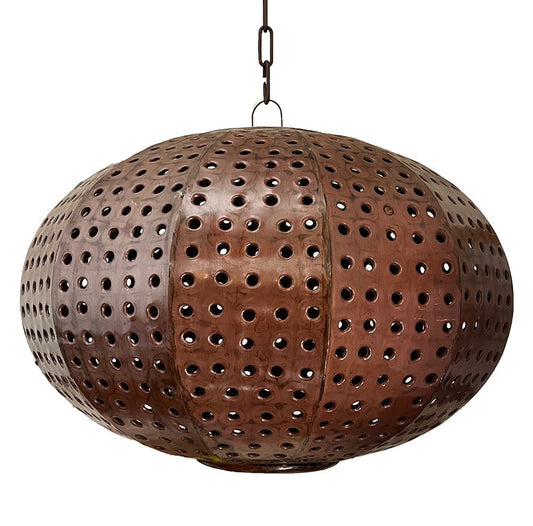 Beautiful Punched Tin hanging Lighting Oval Shape 2 image 0