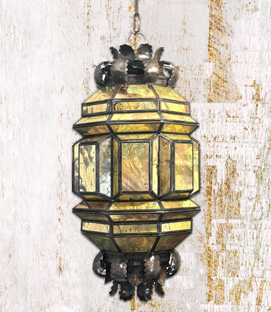 Almendra Pendant Lamp – Punched Tin & Old Mirror Glass