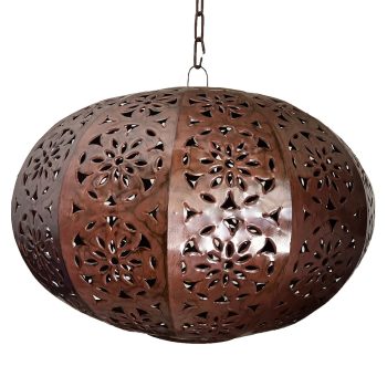 Punched Tin hanging Lighting Oval Shape